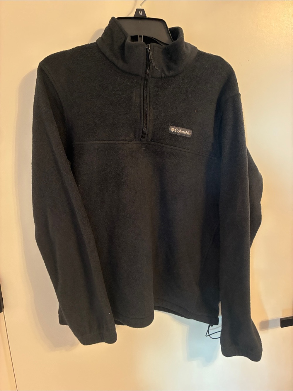 Columbia Black Men's Quarter-Zip Fleece Pullover